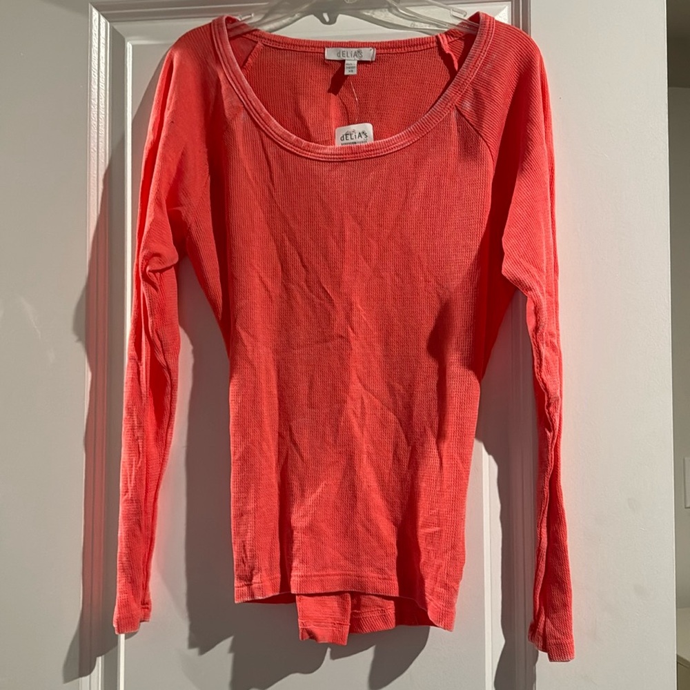 Women’s XS Delias long sleeve pink shirt